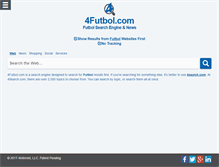 Tablet Screenshot of 4futbol.com